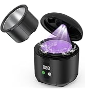 Ultrasonic Retainer Cleaner 25W Portable Ultrasonic Denture Cleaner Multi-Mode 45KHz with Drying ...