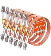 SpeedyCables 2M/7ft 6-Pack OM1 LC to LC Fiber Patch Cable 