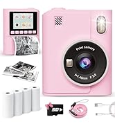 Instant Print Camera for Kids, 1080P Instant Digital Print Cameras for Toddler, Portable Toy for ...