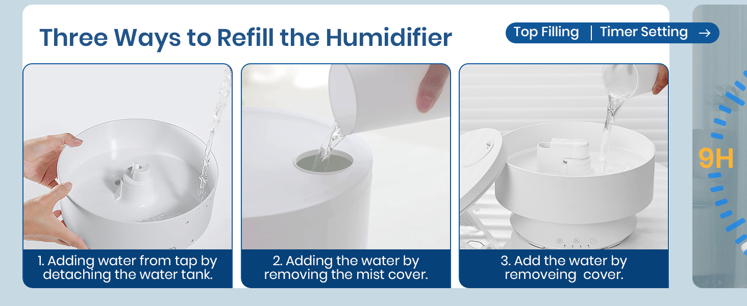 top fill humidifier