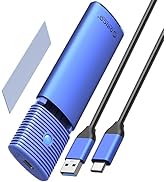 ORICO M.2 SATA SSD Enclosure with Aluminum Case, Support B+M Key M.2 SSD, Type C USB 3.1 5Gbps Ex...