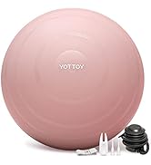 YOTTOY Anti-Burst Exercise Ball for Working Out, Yoga &amp; Pregnancy, Extra Thick Workout Ball for P...
