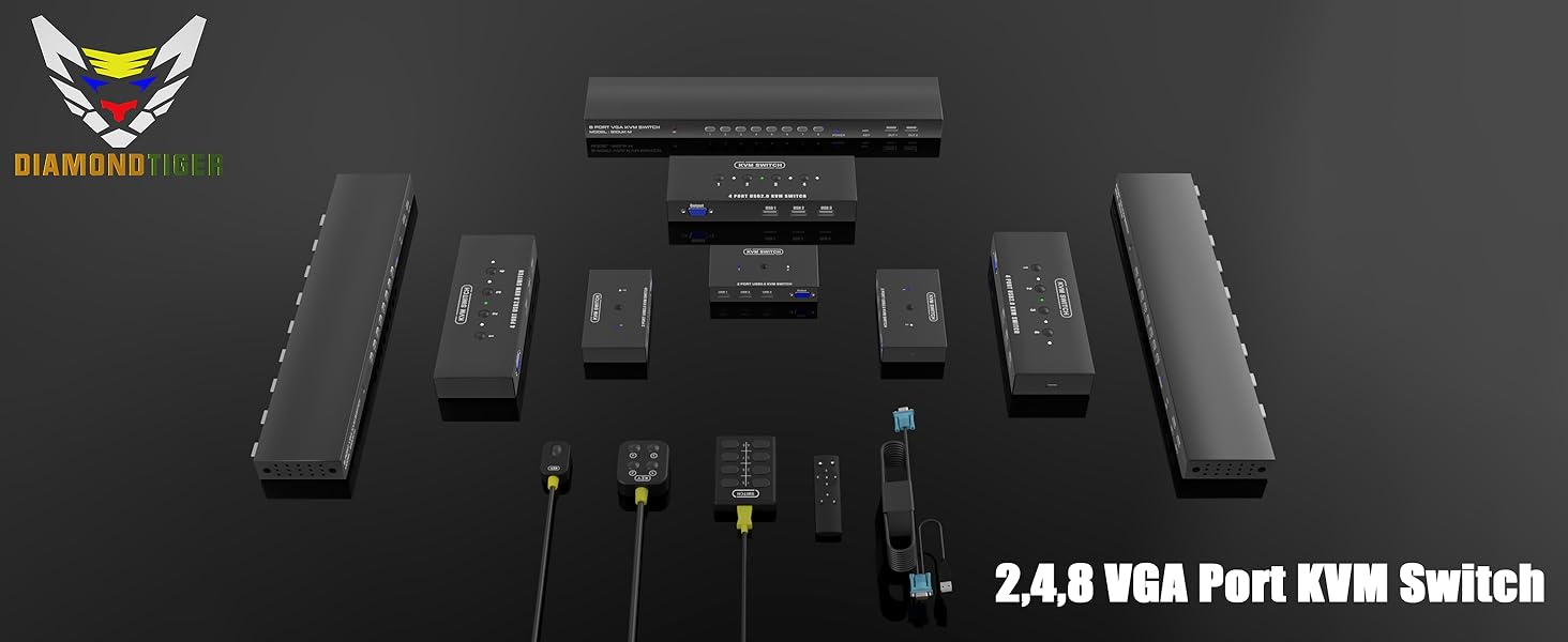 2 4 8 port vga kvm switch