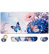 AIMSA Large Gaming Mouse Pad Set, Keyboard Wrist Rest Support Mouse Pad, Ergonomic Memory Foam Mu...