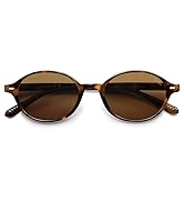 SOJOS Retro Trendy Polarized Sunglasses Womens Mens, Small Oval Round Sunnies for Women Men SJ2611