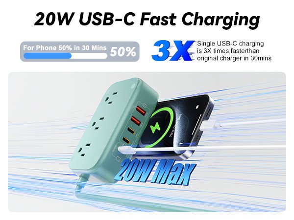 20W USB-C Fast Charging