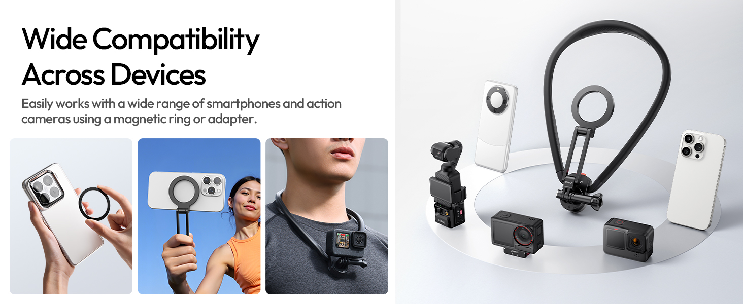 magnetic neck mount for phones