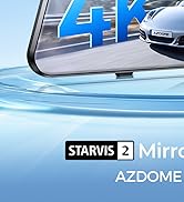 AZDOME PG17 Pro STARVIS 2 Mirror Dash Cam Front and Rear with IMX678, ADAS 12" Rear View Mirror C...