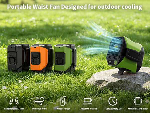 waist fan-green