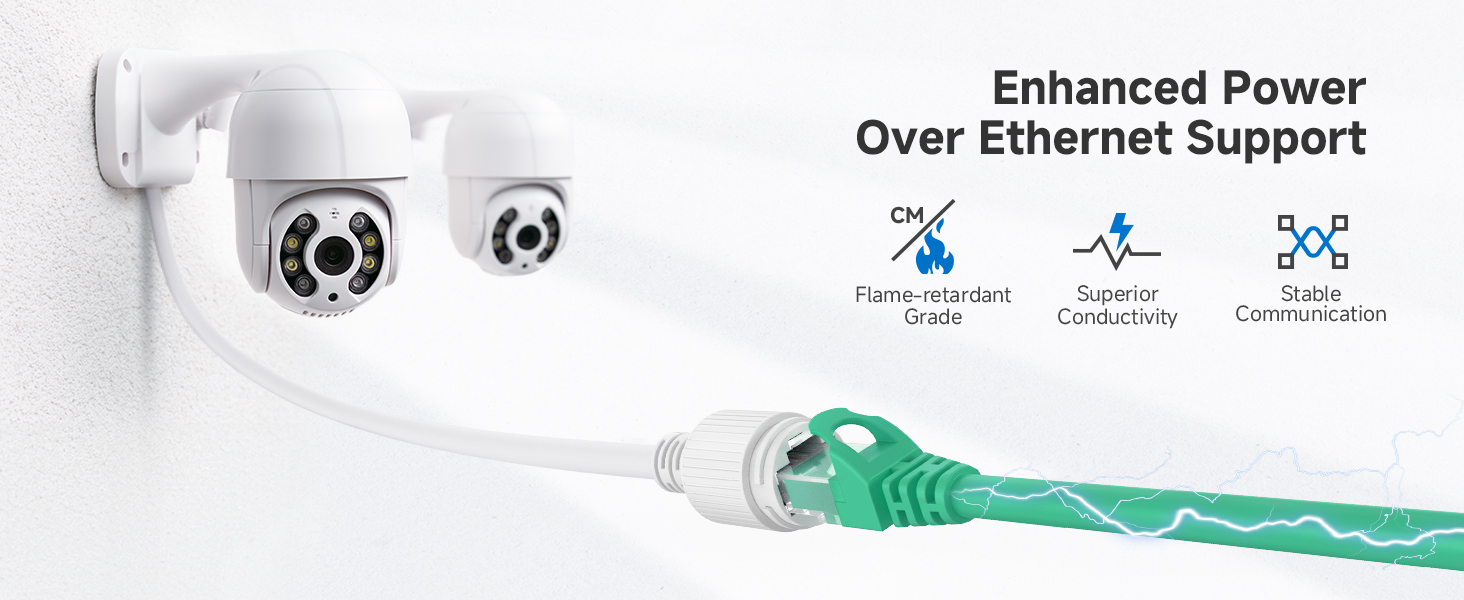 Cat 6 ethernet cable with 24 AWG copper wire for high-speed connectivity