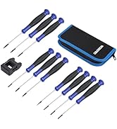 WORKPRO 10-Piece Precision Screwdriver Set with Pouch, Phillips, Slotted, Torx Star, Magnetic Scr...