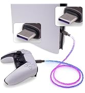playvital 3.28FT Illuminated Charging Cable for ps5 for ps5 Edge Controller, Type C to C Charging...