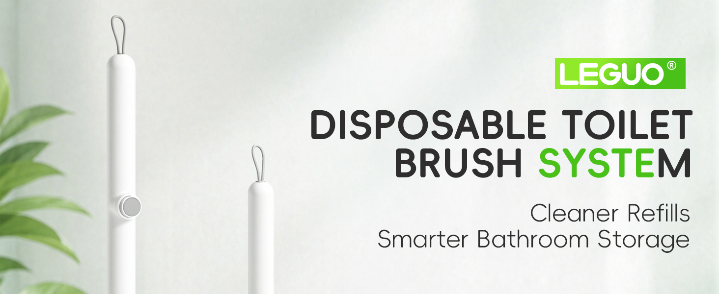 Green Disposable Toilet Brush