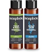 Soapbox Men's Shampoo and Conditioner Variety Duo, One Thick and Full &amp; One Scalp Care, 2 in 1 Fo...