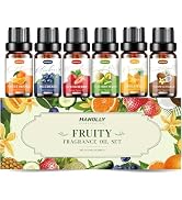 Fruity Essential Oils Set - Fruity Scents Fragrance Oil Aromatherapy Essential Oils Kit for Diffu...