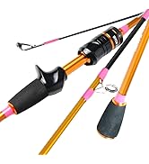 Delicacy Stream Fishing Rod Ultralight 6/6.5 Feet 2 Pieces Casting Travel Bait Rods High Carbon F...
