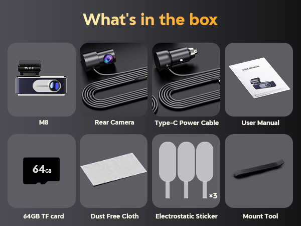 dash cam front and rear