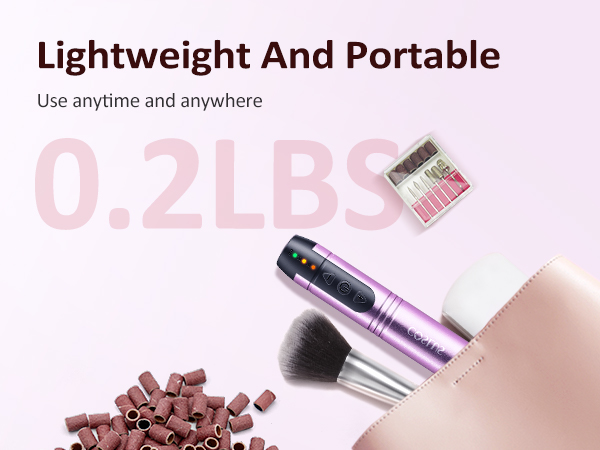 Cordless Nail Drill Electric File Lima de taladro de uñas eléctrica inalámbrica