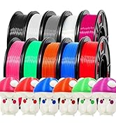 RepRapper PLA Plus Filament, Multicolor 250g*10 PLA+ Sample Pack, Modify PLA 3D Printer Filament,...