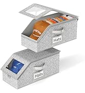 AOODA 2 PCS Stackable Hat Storage for Baseball Caps, Holds up to 24 Caps Hat Organizer for Closet...