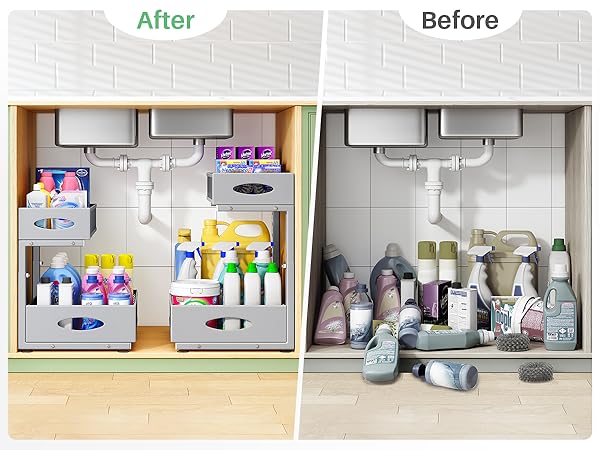 under sink organization