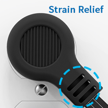 NTONPOWER Flat Plug Power Strip with 15 Ft Long Thin Flat Extension Cord, 3 Outlet 2 USB, Flat Plug