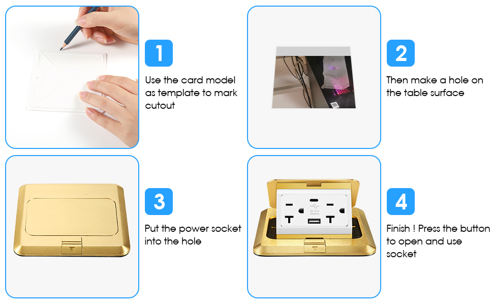 floor outlet pop up outlet