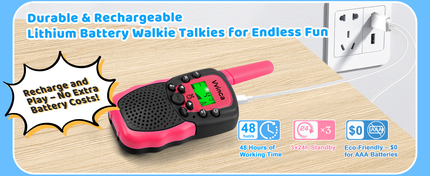 walkie talkies rechargeable