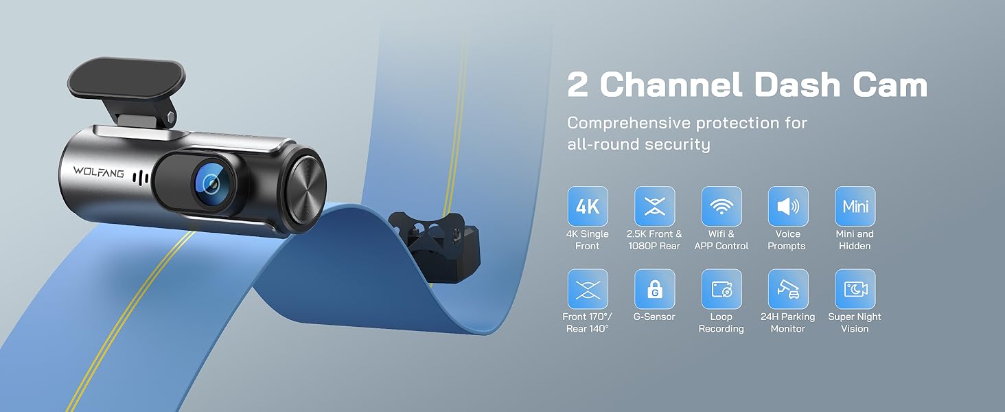 2 Channel Dash Cam
