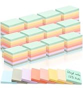 120 Pads Sticky Notes Bulk 1.5 x 2 Inch Mini Self Stick Note Small Assorted Bright Colors Paper M...