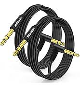 HOSONGIN Electric Guitar, Bass, Keyboard, Mixer, Amplifier, Speaker 1/4 Inch TRS Instrument Cable...