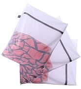 Kimmama 3Pcs Durable Fine Mesh Laundry Bags for Delicates,Lingerie Bags for Washing Socks,Mask,10...