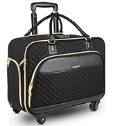 Ytonet Rolling Laptop Bag, 17.3 Inch Rolling Briefcase for Women with 4 Spinner Wheels, Water Rre...
