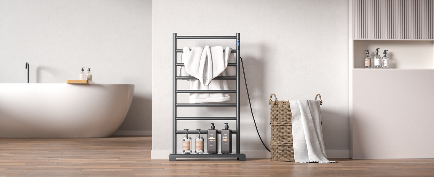 bathroom towel rack