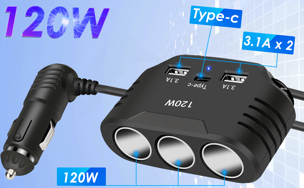 Cigarette Lighter Splitter