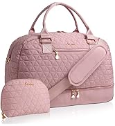 Scothen Travel Duffle Bag,Weekender Bag for Women with Toiletry Bag,Carry on Overnight Bag with L...