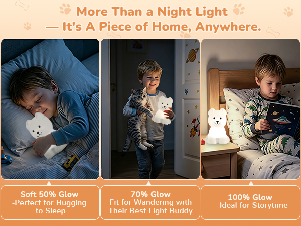 LED Puppy Squishy Animal Lamp for Baby,