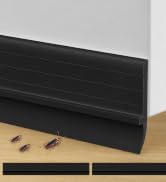 Door Draft Stopper-2Pcs-Black