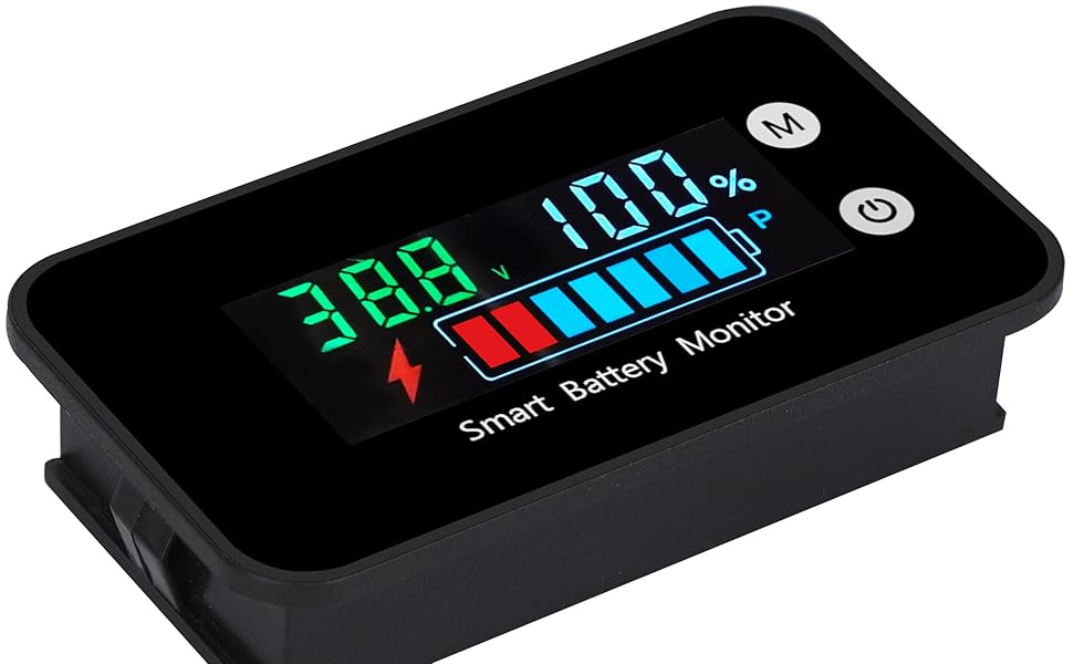 color waterproof battery monitor