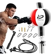 SANJOIN Double End Bag Boxing, Easter Basket Stuffers Adjustable Cords Punching Bag Speed Reflex ...