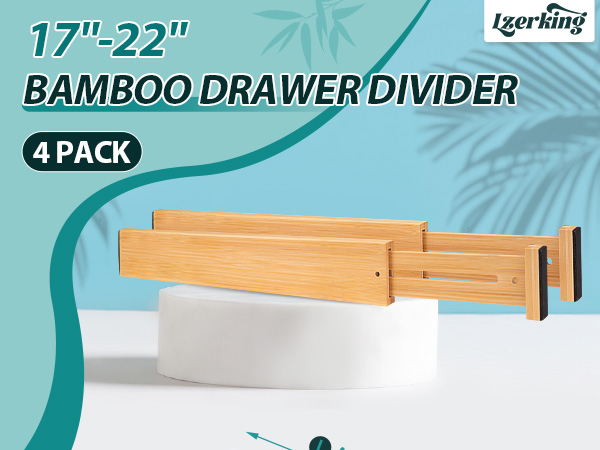17&amp;#34;-22&amp;#34; Bamboo Drawer Divider