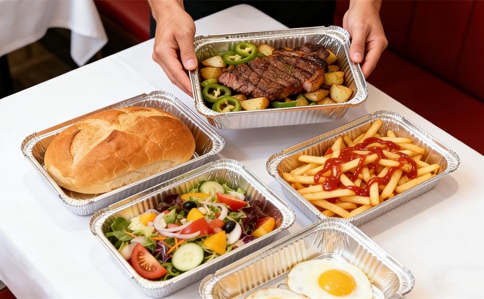 small aluminum pans with lids