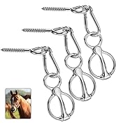 Cididu 3 Pack Horse Tie Ring, Tie Ring for Horses, 304 Stainless Steel Horse Training Accessories...