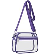 Clear Bag for Stadium Events Clear Sports Fan Handbags Purses with Adjustbale Strap for Concerts ...