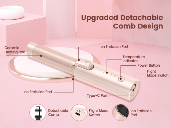 Mini Travel Hot Straightener Comb