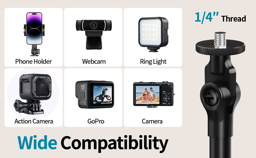 Desk Ring Light with Stand