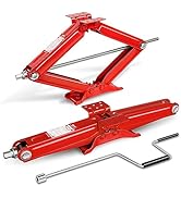 DNA MOTORING 2-Pack 5000lbs RV Trailer Stabilizer Leveling Scissor Jacks with Speed Crank Handle,...