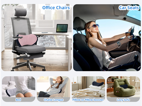 back cushion chair pillow for back support car lumbar support
