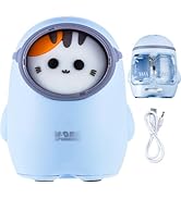 M&amp;G Electric Pencil Sharpener, Portable Pencil Sharpener Cute Cat Design Battery/USB Dual Power O...