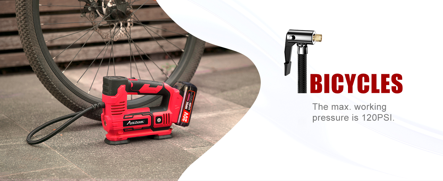 tire pump for car and bike